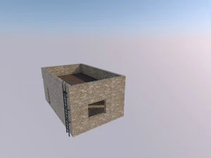 Single Room with Loft Access 3D Model