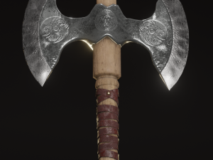 Viking Axe pack PBR Low poly game ready Low-poly 3D 模型