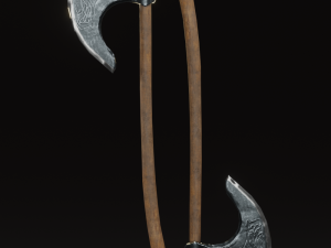 Viking Axe pack PBR Low poly game ready Low-poly 3D 模型