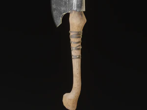 Viking Axe pack PBR Low poly game ready Low-poly 3D Model