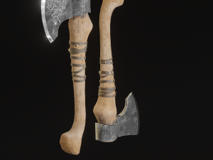 Viking Axe pack PBR Low poly game ready Low-poly 3D 模型