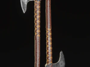 Viking Axe pack PBR Low poly game ready Low-poly 3D Model