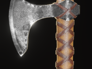 Viking Axe pack PBR Low poly game ready Low-poly 3D 模型