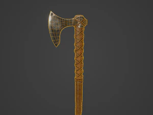 Viking Axe pack PBR Low poly game ready Low-poly 3D Model