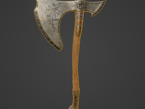 Viking Axe pack PBR Low poly game ready Low-poly 3D 模型