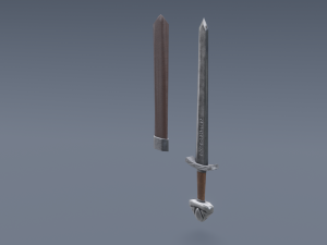 Swords viking pack low poly game ready Low-poly Modelo 3D