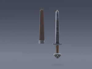 Swords viking pack low poly game ready Low-poly Modelo 3D