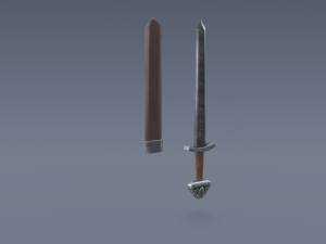 Swords viking pack low poly game ready Low-poly Modelo 3D
