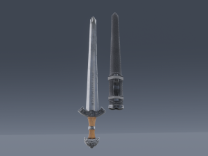 Swords viking pack low poly game ready Low-poly Modelo 3D