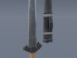 Swords viking pack low poly game ready Low-poly Modelo 3D