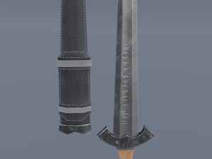 Swords viking pack low poly game ready Low-poly Modelo 3D