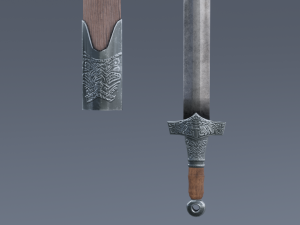 Swords viking pack low poly game ready Low-poly Modelo 3D