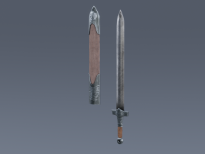 Swords viking pack low poly game ready Low-poly Modelo 3D