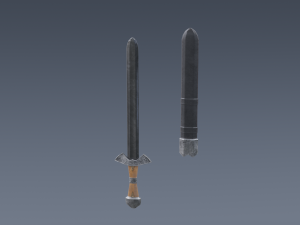 Swords viking pack low poly game ready Low-poly Modelo 3D