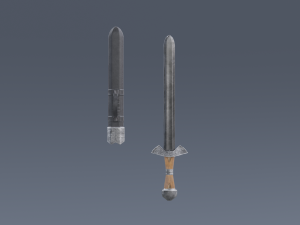 Swords viking pack low poly game ready Low-poly Modelo 3D