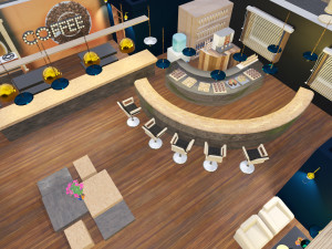 Coffee Shop Modèle 3D