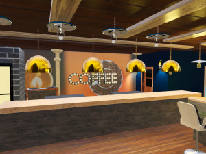 Coffee Shop Modèle 3D