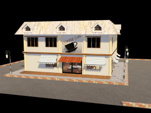 Coffee Shop Modèle 3D