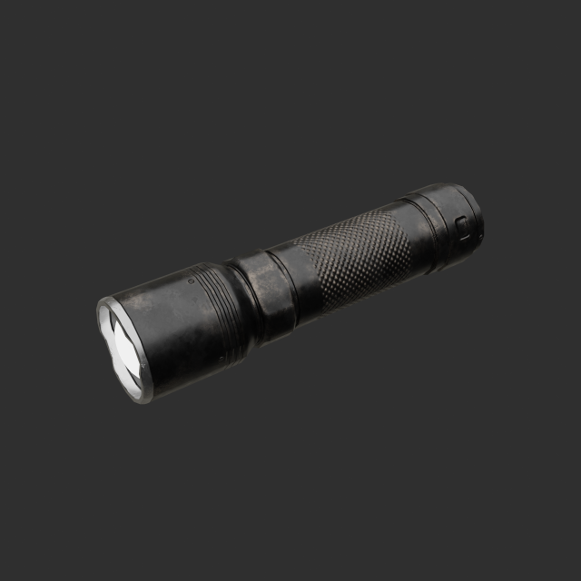 Flashlight for game Model 3D .c4d .max .obj .3ds .fbx .stl .blend 