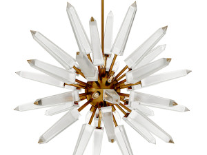 Natural White Quartz Pendant Lamp by Aver 3D-Modell