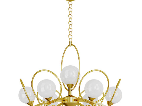 Riley Glass Chandelier 3Dモデル