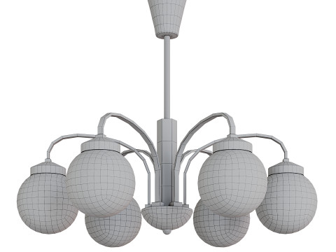 Polaris Art Chandelier 3D Model