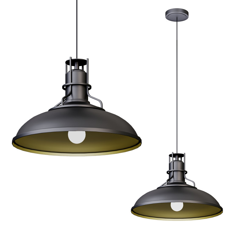 1-Light Barn Pendant Ligh 3D 모델 .c4d .max .obj .3ds .fbx .stl .blend 