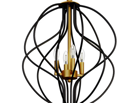 Maxax 4 - Light Unique Geometric Chandelier 3D मॉडल