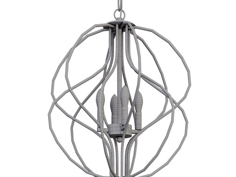 Maxax 4 - Light Unique Geometric Chandelier 3D मॉडल