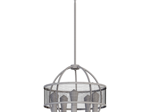 Maxax 5 - Light Unique Drum Chandelier 3D 모델