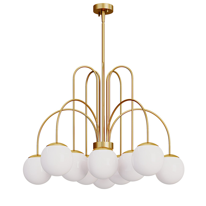 Globe Bubble Chandelier 3D 모델 .c4d .max .obj .3ds .fbx .stl .blend 