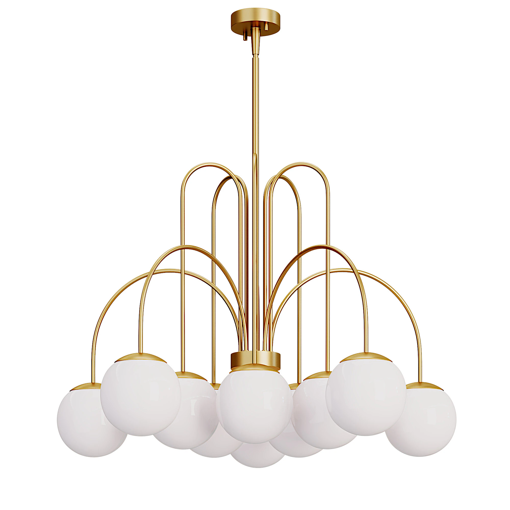 Globe Bubble Chandelier 3D Model .c4d .max .obj .3ds .fbx .stl .blend