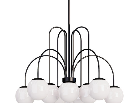 Globe Bubble Chandelier 3D 모델