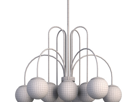 Globe Bubble Chandelier 3D 모델
