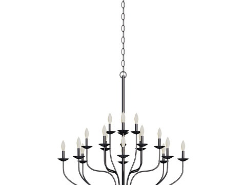 Candle Style Traditional Chandelie Modelo 3D