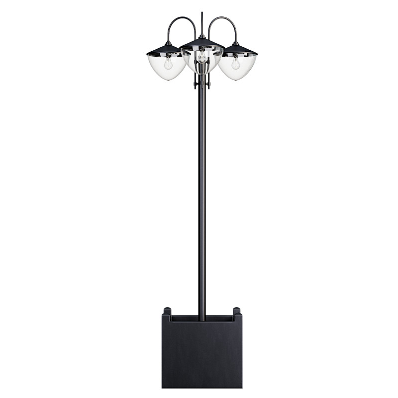 Street Light Post with Planter 3Dモデル .c4d .max .obj .3ds .fbx .stl .blend 