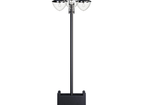 Street Light Post with Planter Modelo 3D