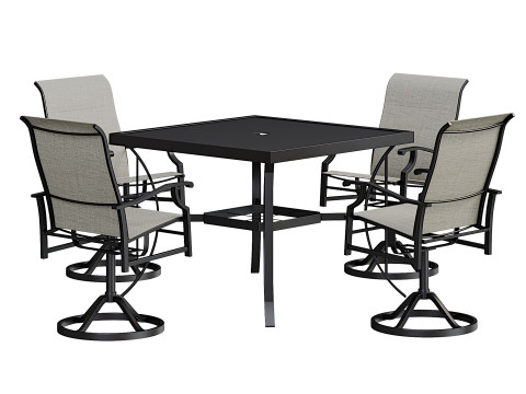 Erommy Dining Table Set 3D मॉडल