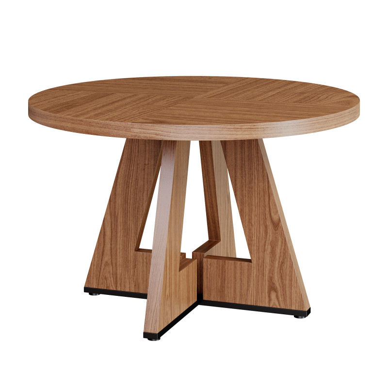 Round Dining Table 3D Model .c4d .max .obj .3ds .fbx .stl .blend 