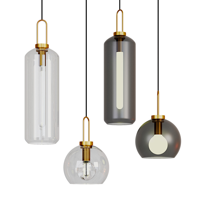American Style Pendant Lights Modelo 3D .c4d .max .obj .3ds .fbx .stl .blend 