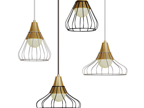 HELENA Caged Pendant Lamp 3D-Modell