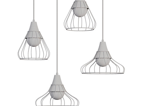 HELENA Caged Pendant Lamp 3D-Modell