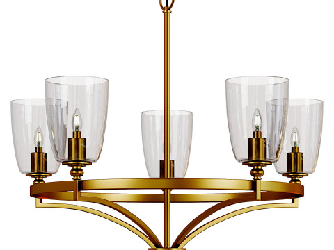 Parkhurst Collection Bronze chandelier 3Dモデル
