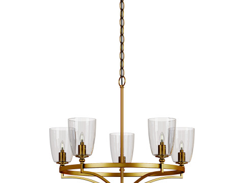 Parkhurst Collection Bronze chandelier 3Dモデル