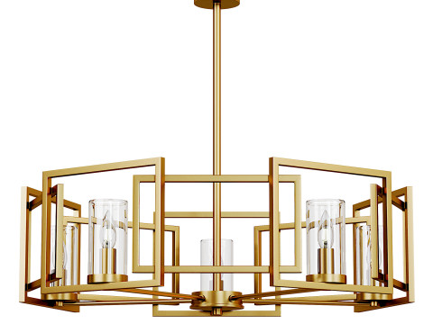 Golden Lighting Marco 5-light Chandelier 3D Model