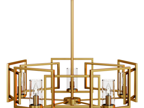 Golden Lighting Marco 5-light Chandelier 3D Model