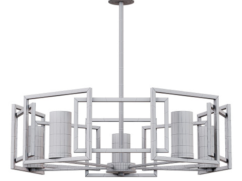 Golden Lighting Marco 5-light Chandelier 3D Model