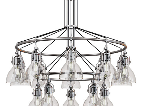 Craftmade State House Wide Ring Chandelier 3D Model