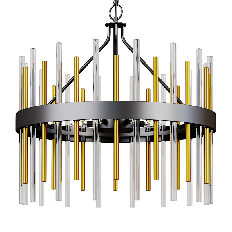 Luxury Modern Chandelier 3D Model .c4d .max .obj .3ds .fbx .stl .blend