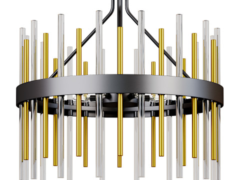 Luxury Modern Chandelier 3D Model
